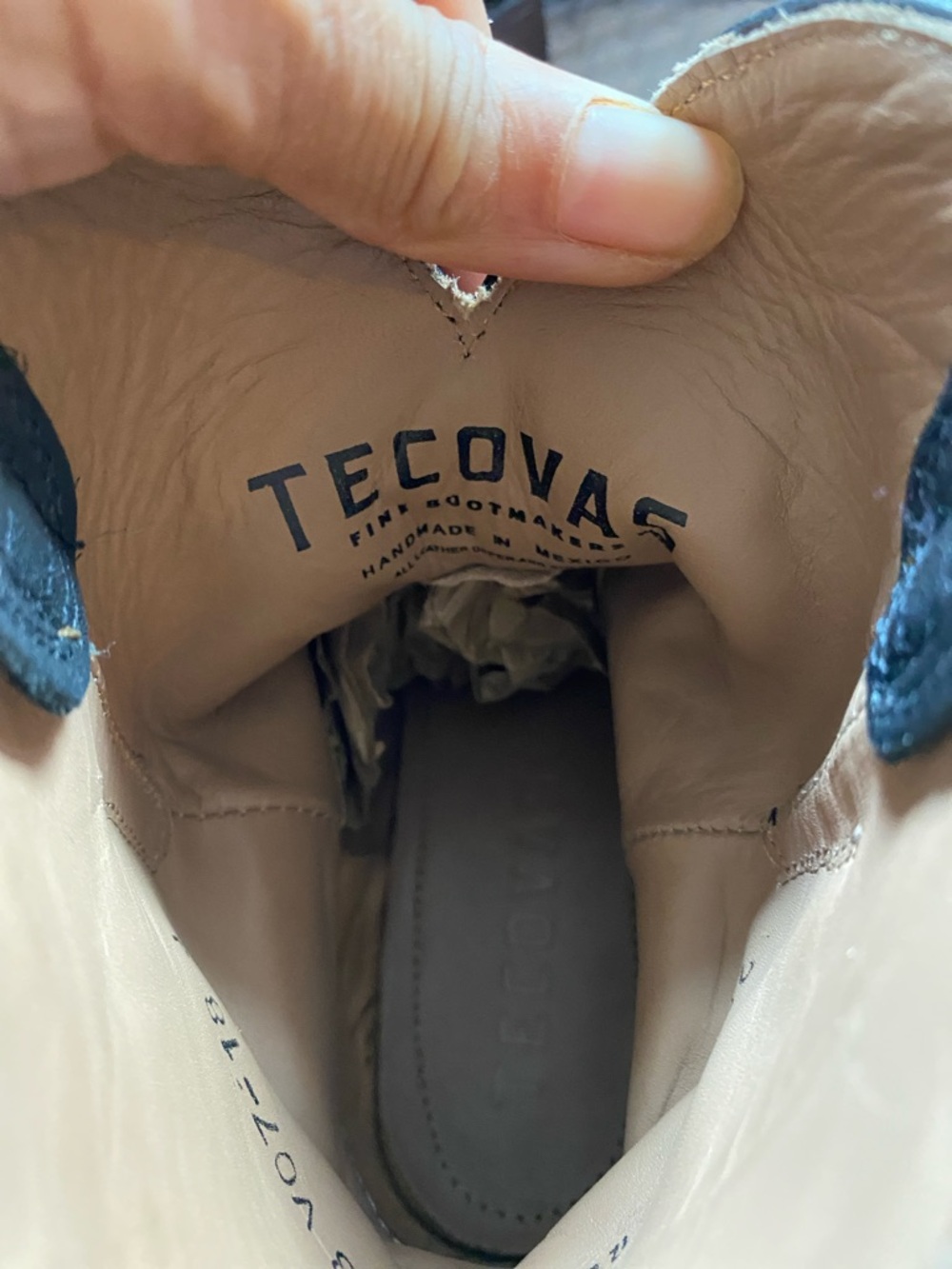 Tecovas Penny Classic Black Leather Western Ankle Boots - Women size 7.5 - Picture 8 of 9